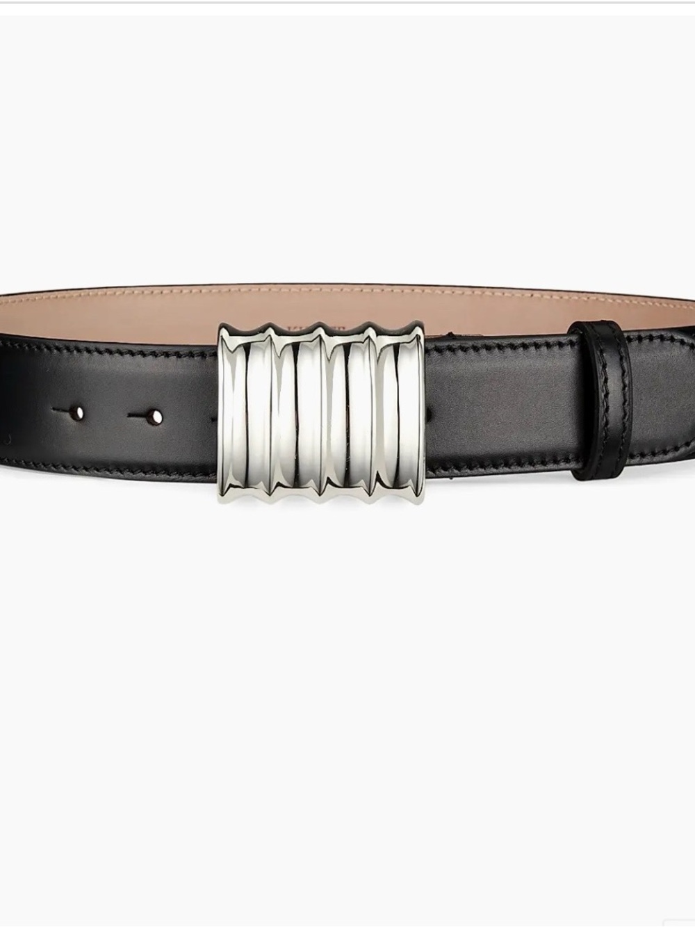 Khaite Julius Belt Black and Silver size 70 NWT